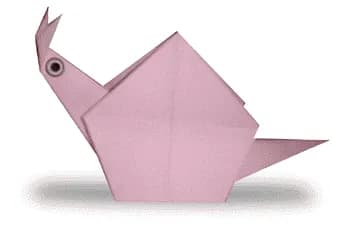 Hướng dẫn gấp Ốc sên - Gấp giấy Origami