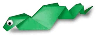 Hướng dẫn gấp Rắn lục - Gấp giấy Origami