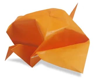 Hướng dẫn gấp Chim sẻ to - Gấp giấy Origami