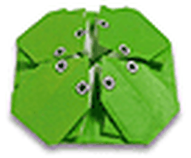 Hướng dẫn gấp 4 con ếch - Gấp giấy Origami