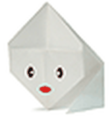Hướng dẫn gấp Mặt con thỏ - Gấp giấy Origami