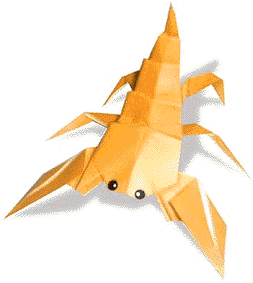 Hướng dẫn gấp Bọ cạp - Gấp giấy Origami