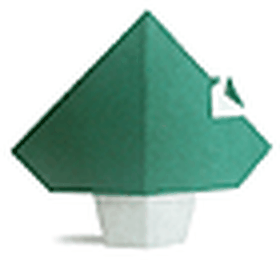 Hướng dẫn gấp Chim đậu trên cây - Gấp giấy Origami