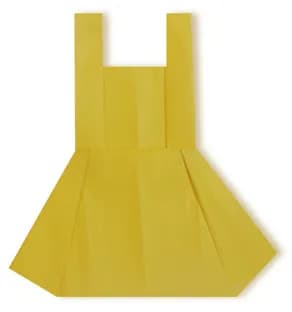 Hướng dẫn gấp Váy khoét nách - Gấp giấy Origami