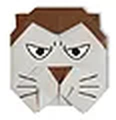 Hướng dẫn gấp Mặt sói - Gấp giấy Origami