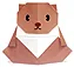 Hướng dẫn gấp Gấu con - Gấp giấy Origami