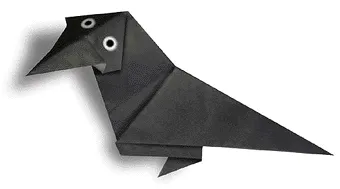 Hướng dẫn gấp Quạ - Gấp giấy Origami