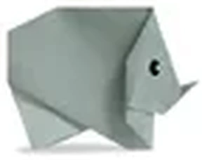 Hướng dẫn gấp Tê giác - Gấp giấy Origami