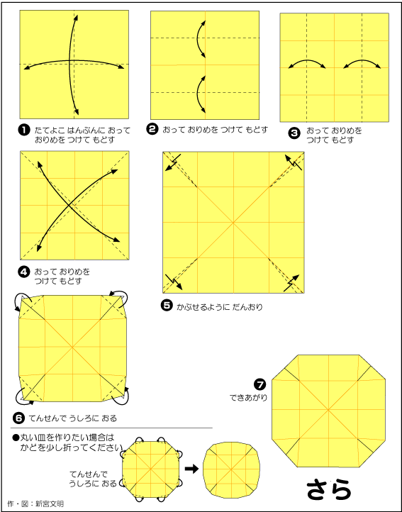 hình ảnh hướng dẫn cách gấp giấy cái đĩa