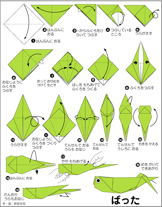 hình ảnh hướng dẫn cách gấp con châu chấu