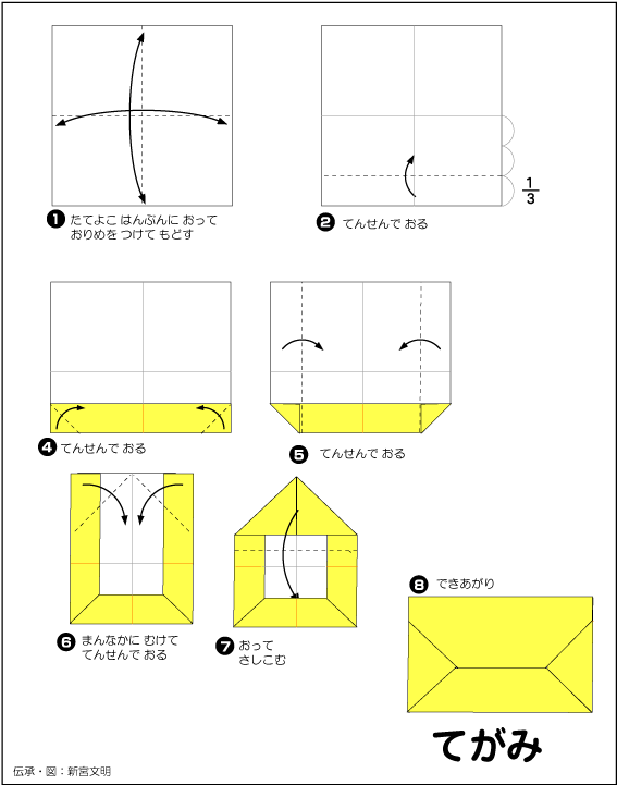 hình ảnh hướng dẫn cách gấp giấy bì thư đẹp