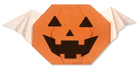 hướng dẫn cách gấp ma bí ngô có cánh