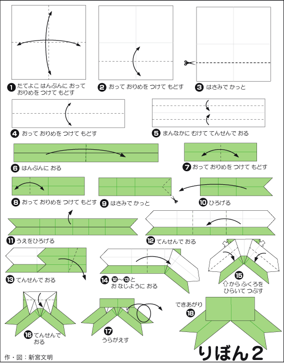hình ảnh hướng dẫn cách gấp dải băng 2