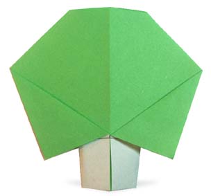 hướng dẫn cách gấp giấy cây 1